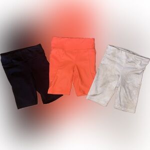 Girls Old Navy Active Biker Shorts Bundle Size XS 5 Polyester/spandex